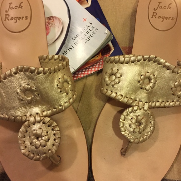 Jack Rogers Gold Capri Sandal - Picture 5 of 8